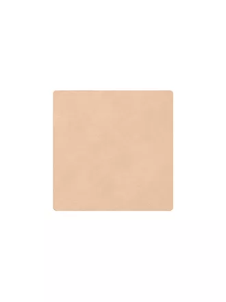 LIND DNA | Leder-Untersetzer eckig Nupo 10x10cm Sand | 
